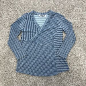 Soft Surroundings NWT Striped Claudine Pullover